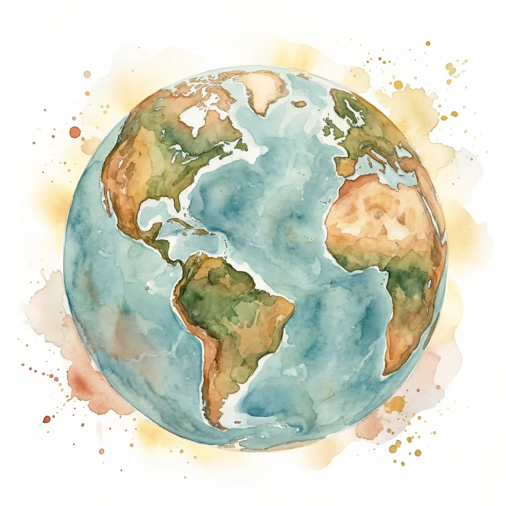 Watercolour Earth β Children of the Earth